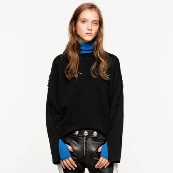 Zadig & Voltaire Justine shoulder button sweater Small - Picture 4 of 9